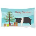 Carolines Treasures Carolines Treasures BB9306PW1216 Hampshire Pig Christmas Canvas Fabric Decorative Pillow BB9306PW1216